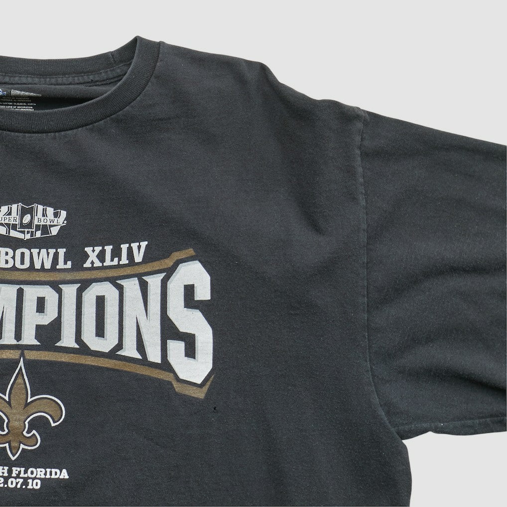 New Orleans Saints NFL 2010 T-shirt - Black Vintage discount
