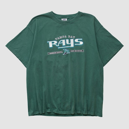 Tampa Bay Rays Lee Sport T-shirt - Green Vintage