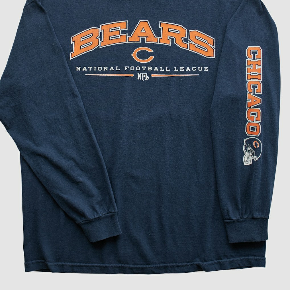 Chicago Bears NFL 2000s Long Sleeve T-shirt - Navy Vintage for sale