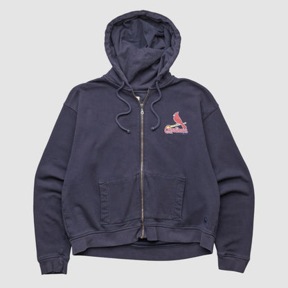 St. Louis Cardinals Gear For Sports 2010s Hooded Full Zip Sweatshirt - Navy Vintage