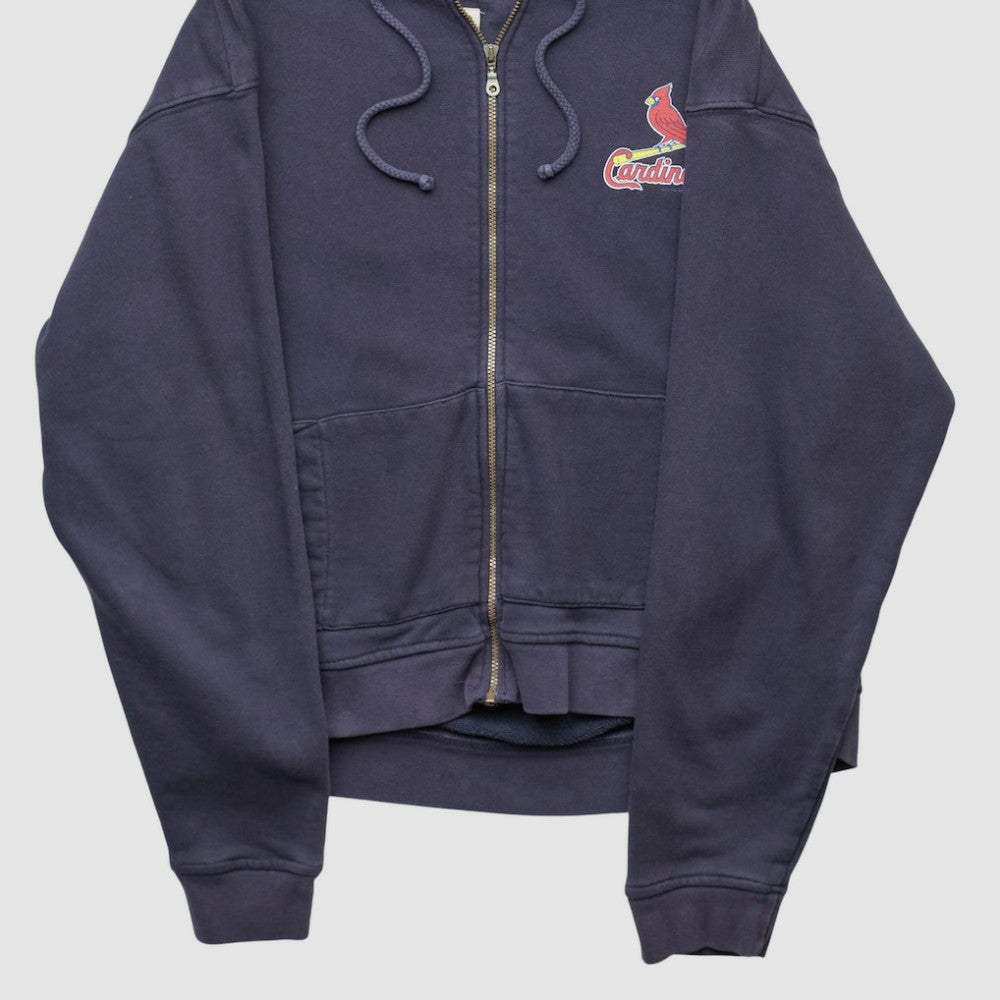 St. Louis Cardinals Gear For Sports 2010s Hooded Full Zip Sweatshirt - Navy Vintage