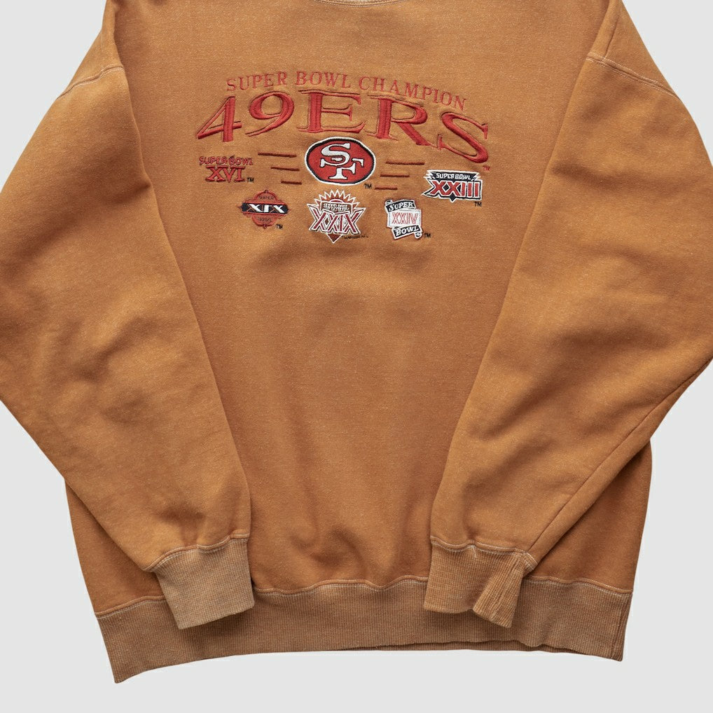 Super Bowl 90s Pullover Sweatshirt - Tan Vintage sale