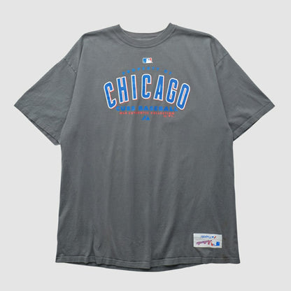 Chicago Cubs Majestic 2000s T-shirt - Gray Vintage