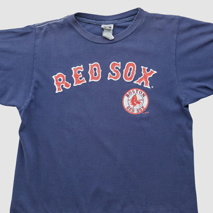Boston Red Sox Cotton 2000s T-shirt - Navy Vintage