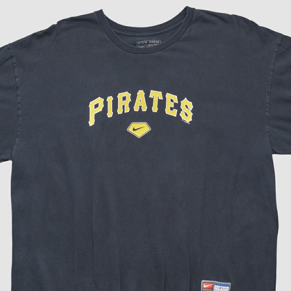 Pittsburgh Pirates 2000s Long Sleeve T-shirt - Navy Vintage | Nike