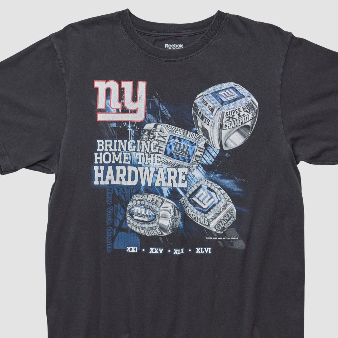 New York Giants Reebok 2000s T-shirt - Black Vintage cheap