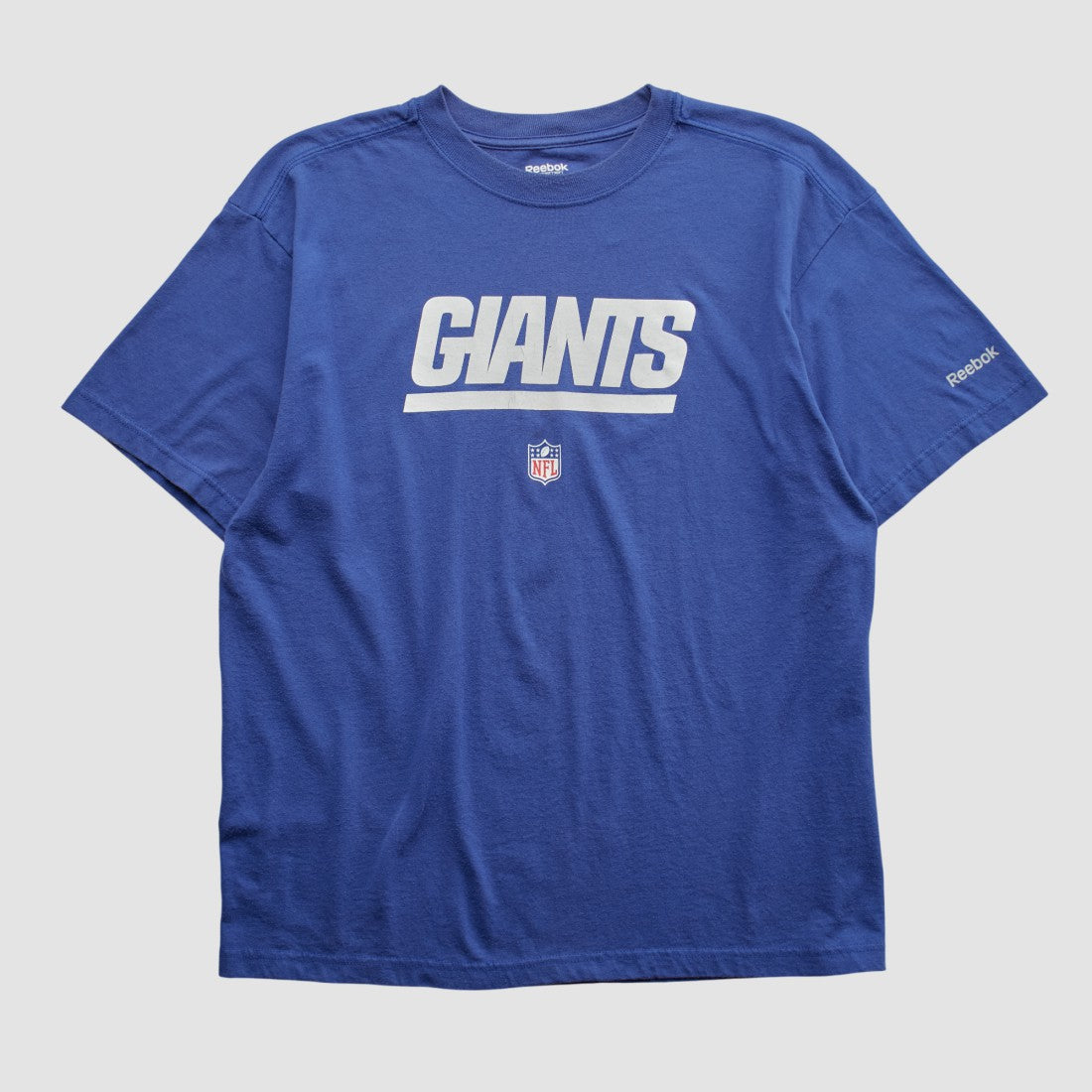 New York Giants Reebok 2000s T-shirt - Blue Vintage for sale