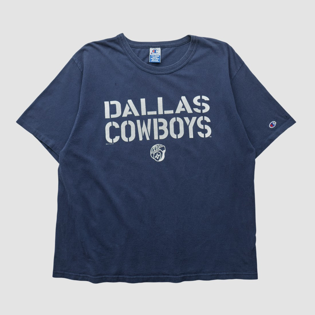 Dallas Cowboys Champion 90s T-shirt - Navy Vintage sale