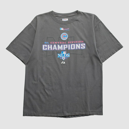 Chicago Cubs Majestic 2008 T-shirt - Gray Vintage