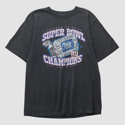 New York Giants Reebok 2008 T-shirt - Black Vintage online