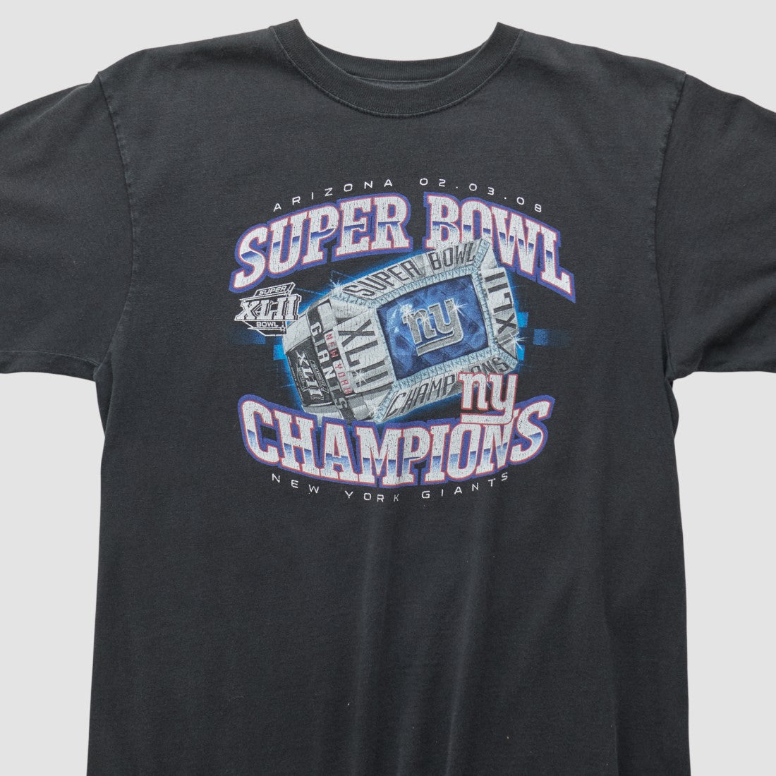 New York Giants Reebok 2008 T-shirt - Black Vintage online