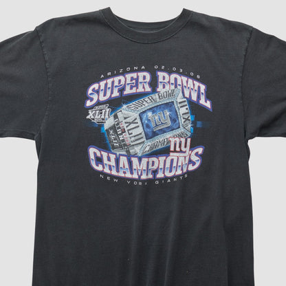New York Giants Reebok 2008 T-shirt - Black Vintage online
