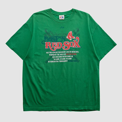 Boston Red Sox Majestic 2000s T-shirt - Green Vintage