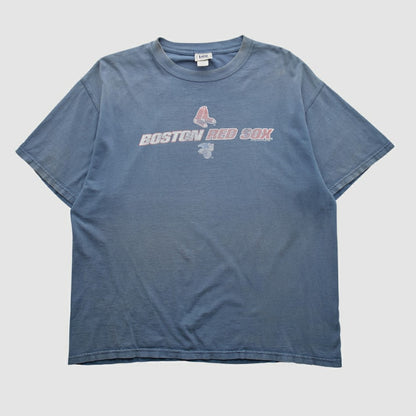Boston Red Sox Lee Apparel 2000s T-shirt - Blue Vintage