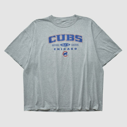 Chicago Cubs 2000s T-shirt - Heather Gray Vintage