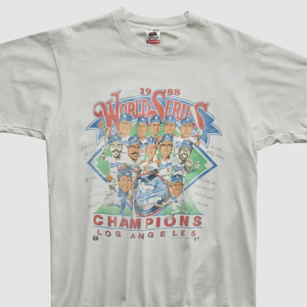 World Series Fruit of The Loom 1988 T-shirt - White Vintage