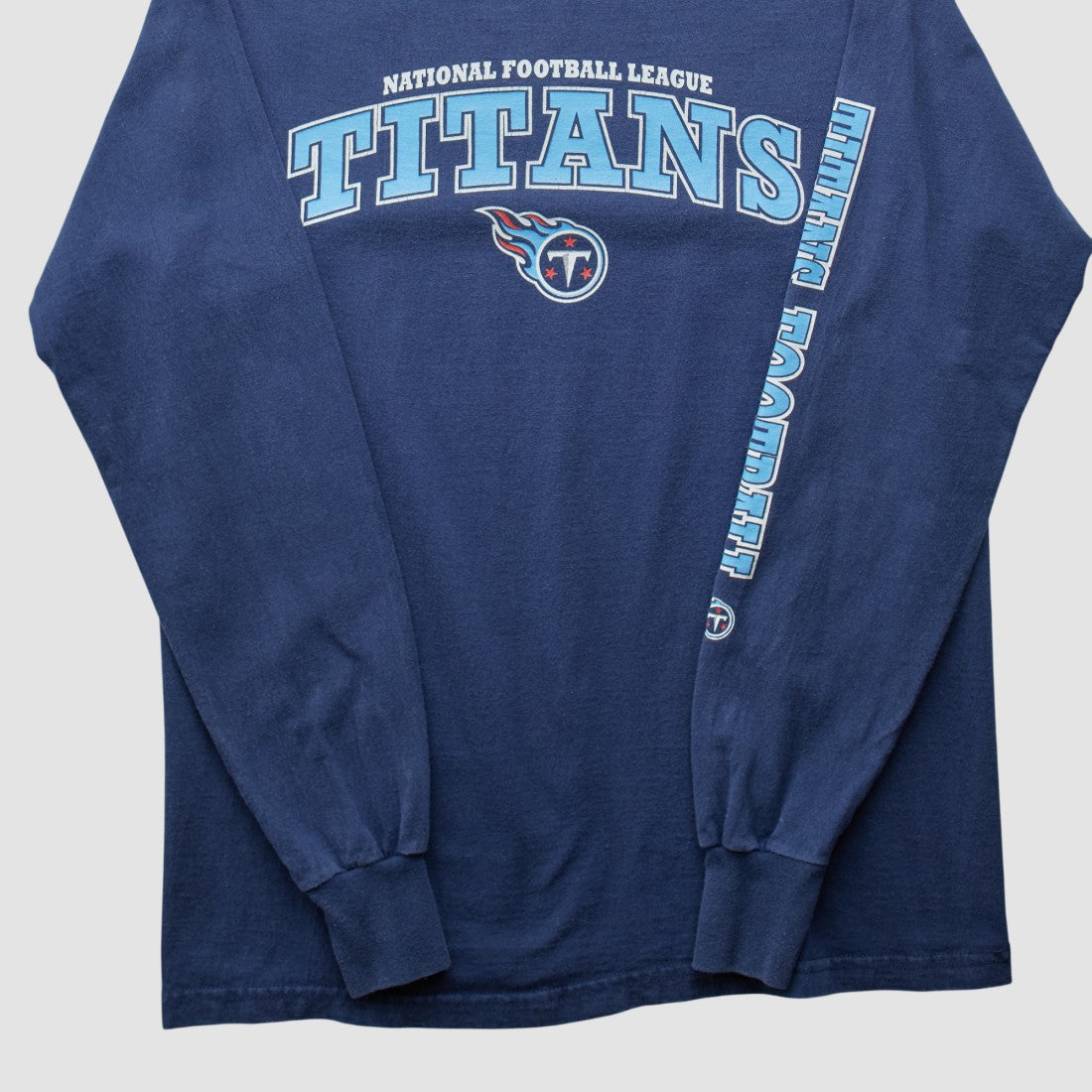 Tennessee Titans NFL 2000s Long Sleeve T-shirt - Navy Vintage on sale