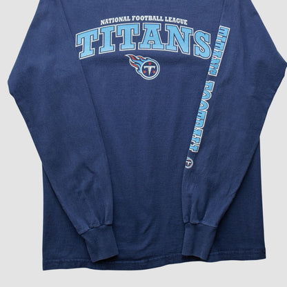 Tennessee Titans NFL 2000s Long Sleeve T-shirt - Navy Vintage on sale