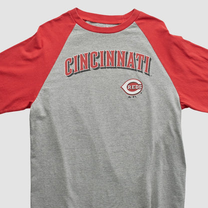 Cincinnati Reds Majestic 2009 T-shirt - Heather Gray Vintage