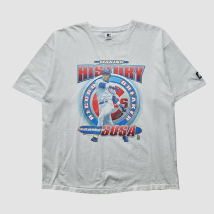 Sammy Sosa Starter 1998 T-shirt - White Vintage