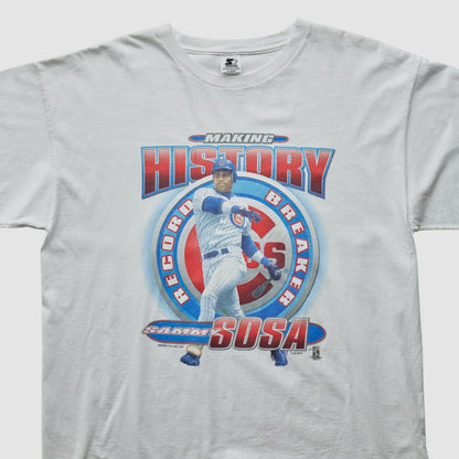 Sammy Sosa Starter 1998 T-shirt - White Vintage