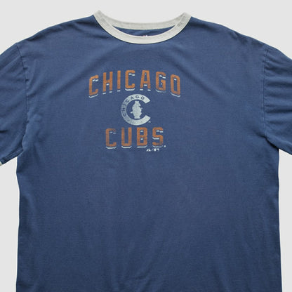 Chicago Cubs Majestic 2000s T-shirt - Navy Vintage