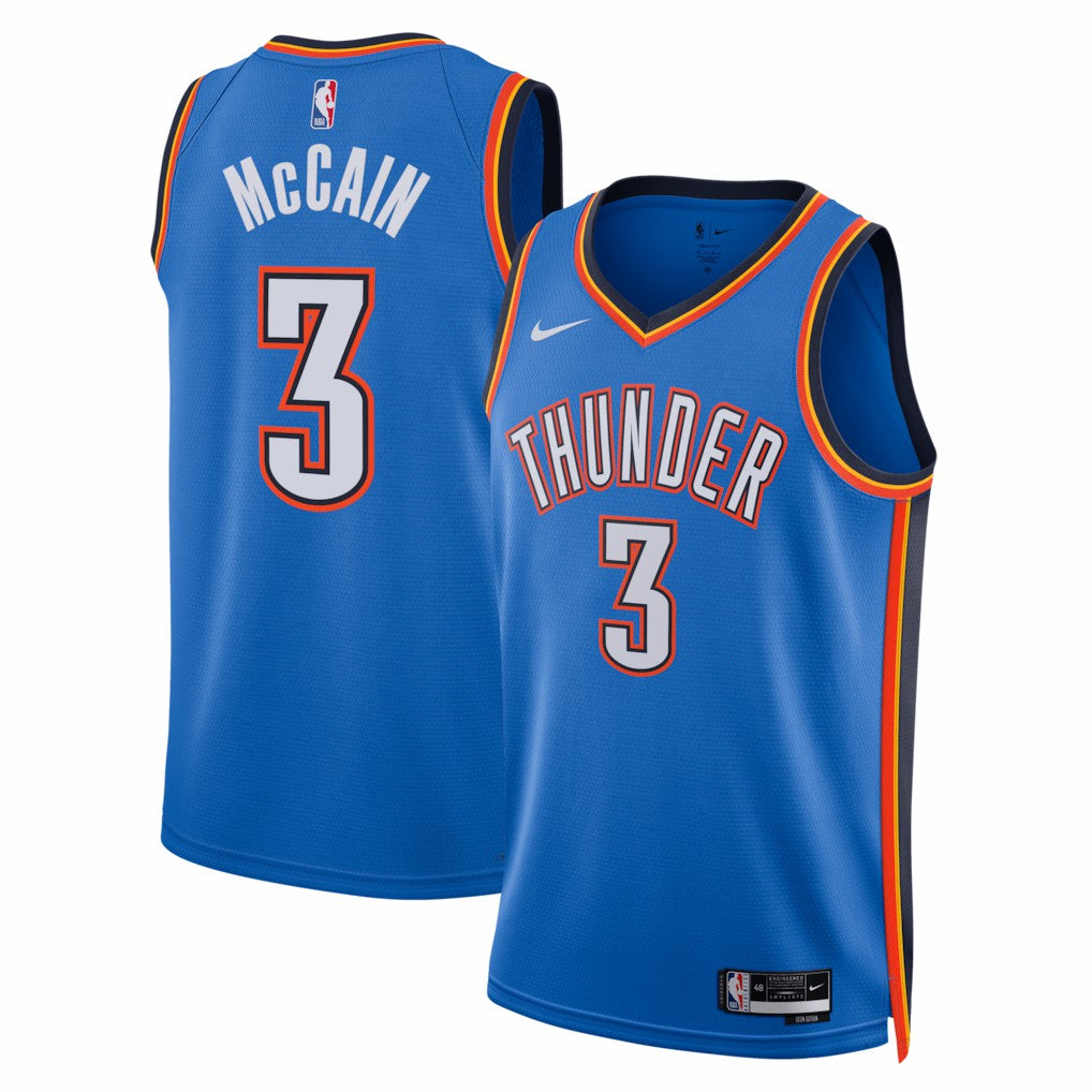 Jared McCain Oklahoma City Thunder Unisex Swingman Jersey - Icon Edition - Blue | Nike discount