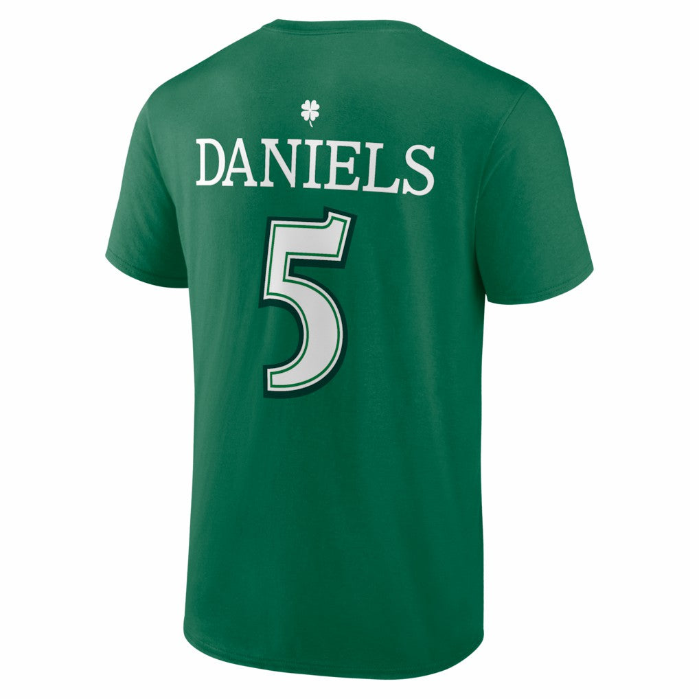Jayden Daniels Washington Commanders St. Patrick's Day Icon Name & Number T-Shirt - Green discount