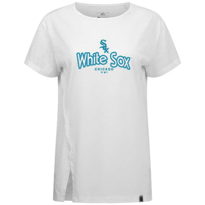 Chicago White Sox Levelwear Women's Blue Haven Influx Cornerstone T-Shirt - White