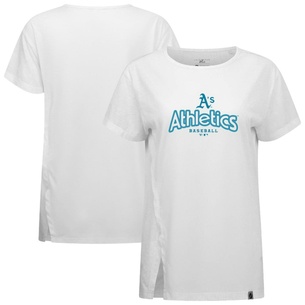 Athletics Levelwear Women's Blue Haven Influx Cornerstone T-Shirt - White
