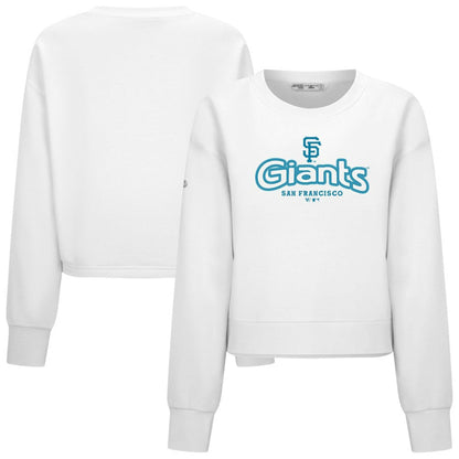 San Francisco Giants Levelwear Women's Judd Cornerstone Cropped Sweatshirt - White