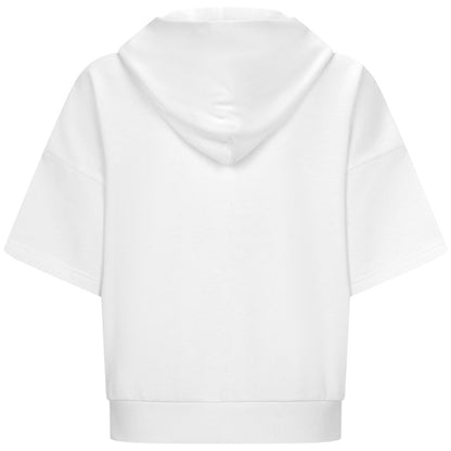 Washington Nationals Levelwear Women's Amber Short Sleeve Cornerstone Hoodie - White