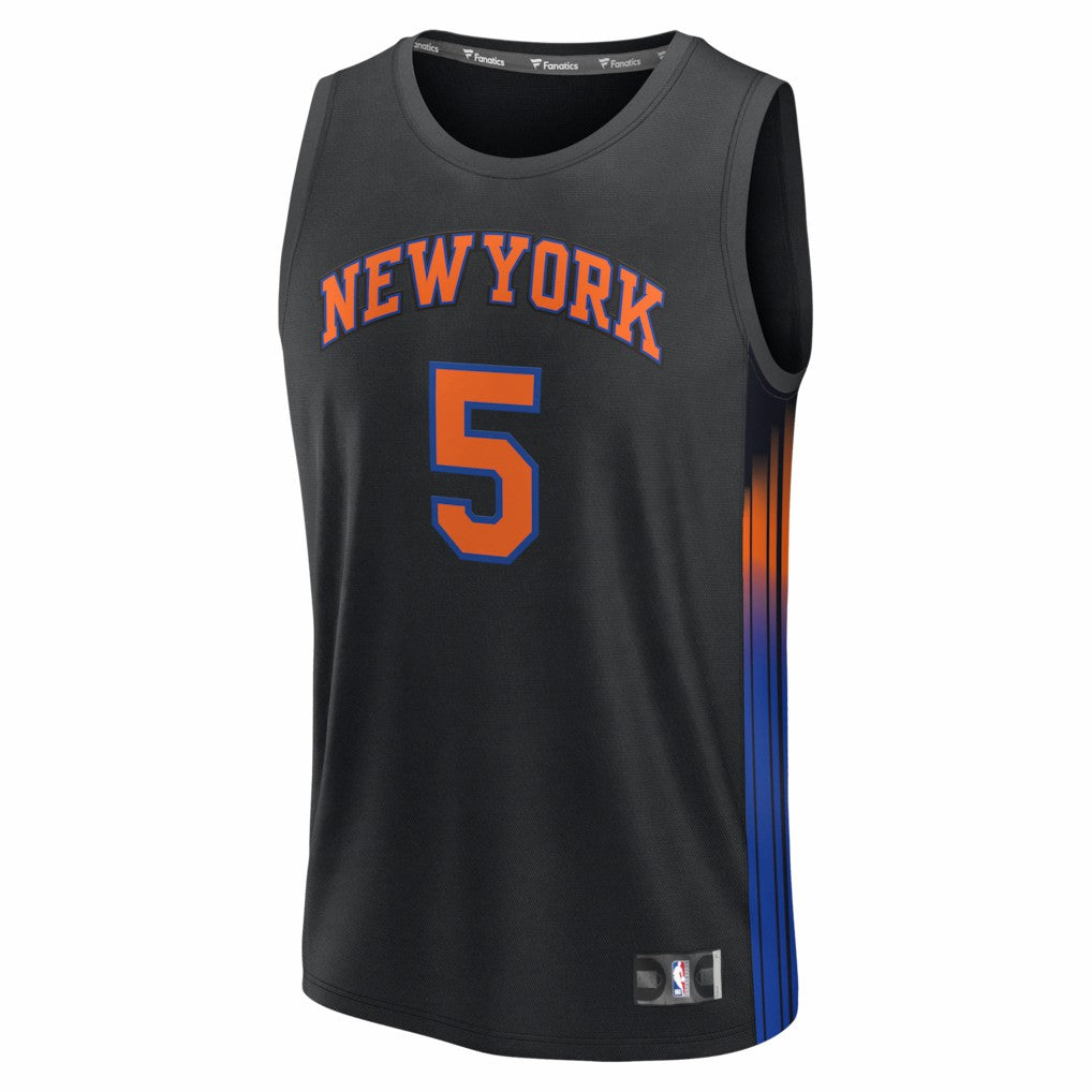 Jose Alvarado New York Knicks Fast Break Replica Jersey - Black - Statement Edition | Fanatics sale