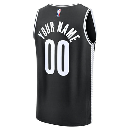 Brooklyn Nets Fast Break Custom Jersey - Icon Edition - Black | Fanatics shop
