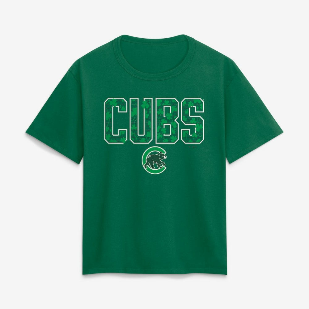 Chicago Cubs Women's St. Patty's T-Shirt - Green