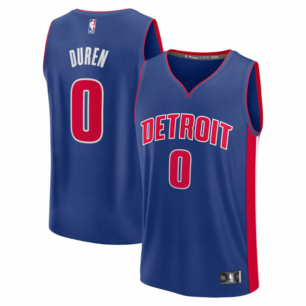 Jalen Duren Detroit Pistons Fast Break Replica Jersey sale - Icon Editi- Blue | Fanatics cheap