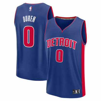 Jalen Duren Detroit Pistons Fast Break Replica Jersey sale - Icon Editi- Blue | Fanatics cheap