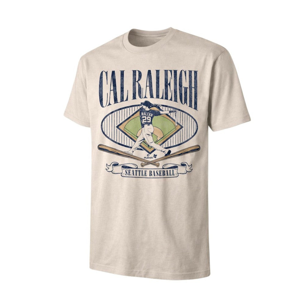 Cal Raleigh BreakingT Diamond Standout T-Shirt - Natural