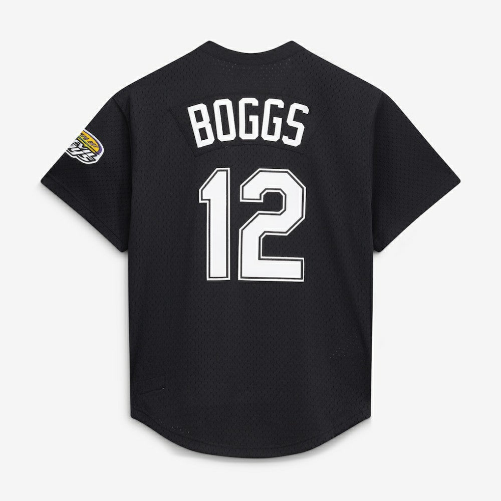 Wade Boggs Tampa Bay Rays Authentic Batting Practice Jersey - Black | Mitchell & Ness