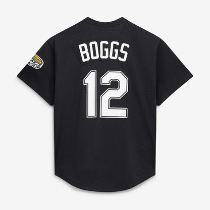 Wade Boggs Tampa Bay Rays Authentic Batting Practice Jersey - Black | Mitchell & Ness