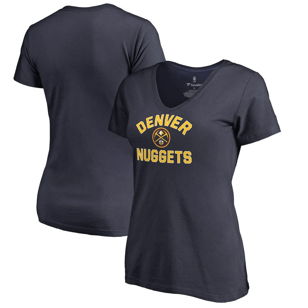 Denver Nuggets Women's Overtime V-Neck T-Shirt sale - Navy on sale