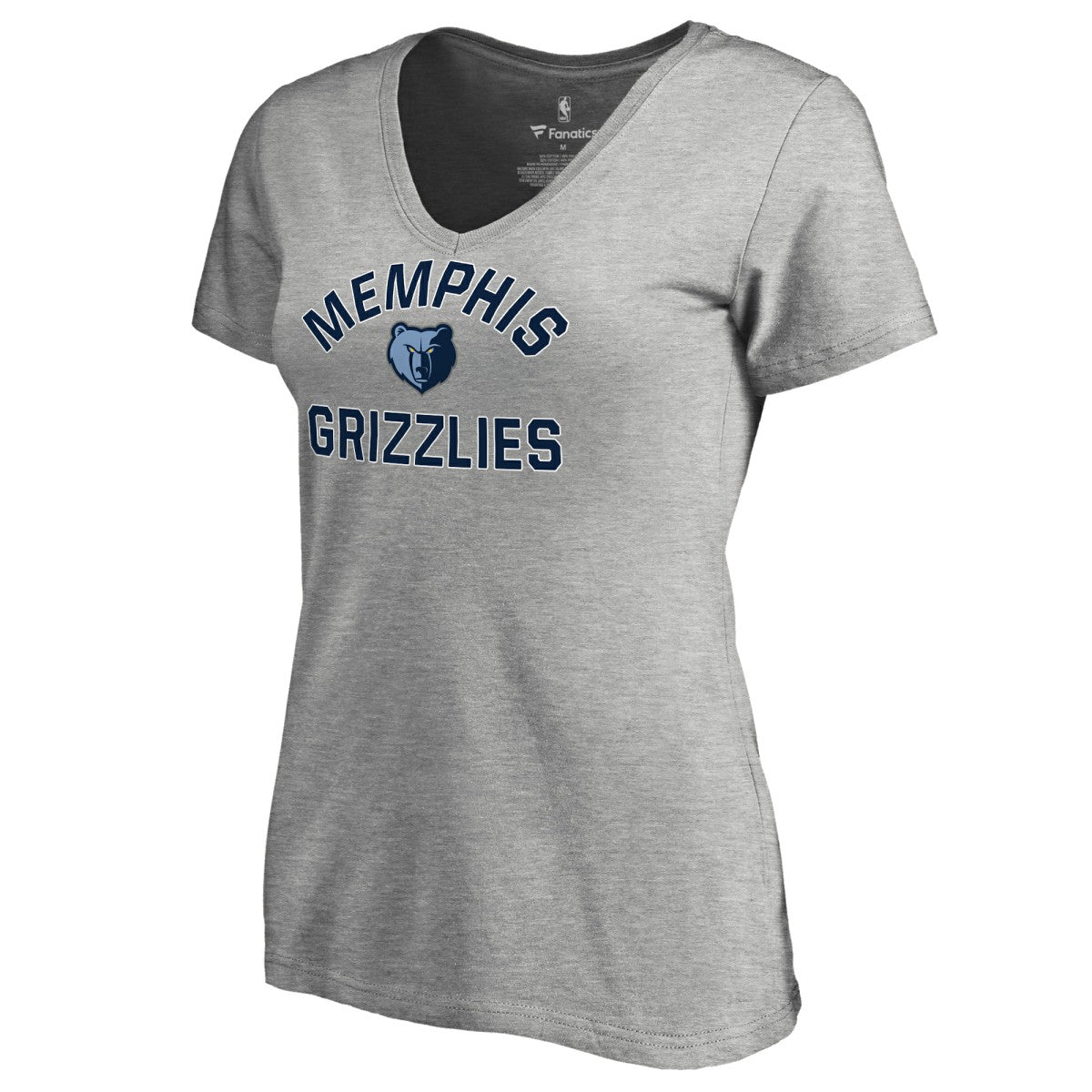 Memphis Grizzlies Women's Overtime V-Neck T-Shirt - Heather Gray sale