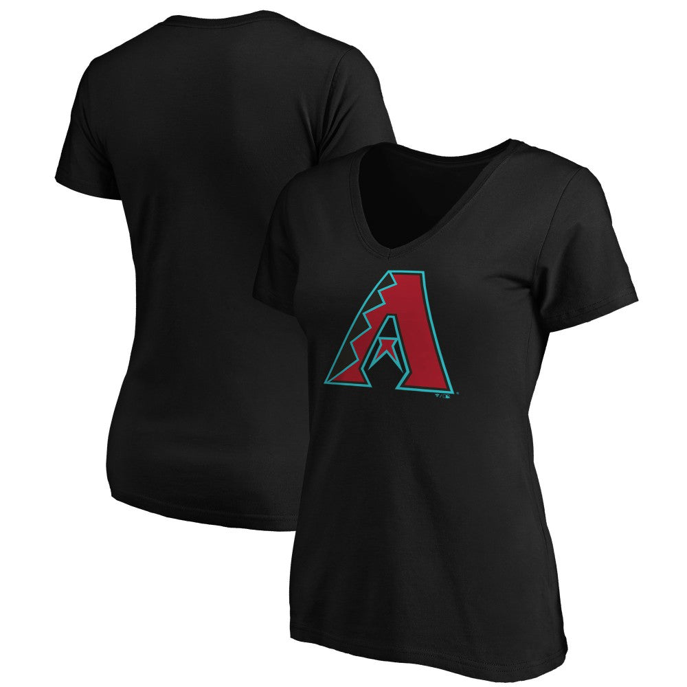 Arizona Diamondbacks Women's Secondary Color Primary Logo T-Shirt - Black