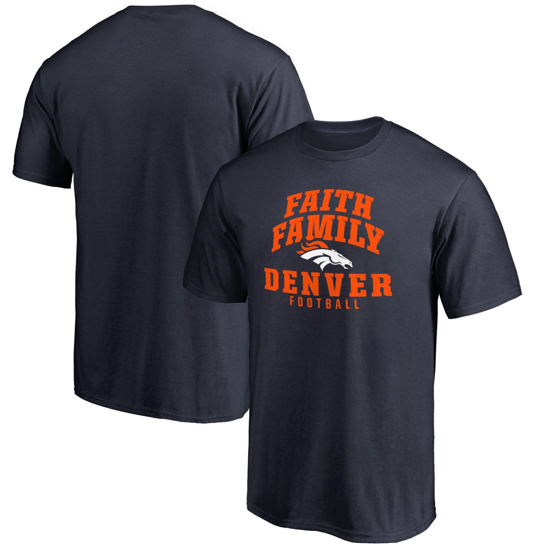 Denver Broncos Faith Family T-Shirt - Navy outlet