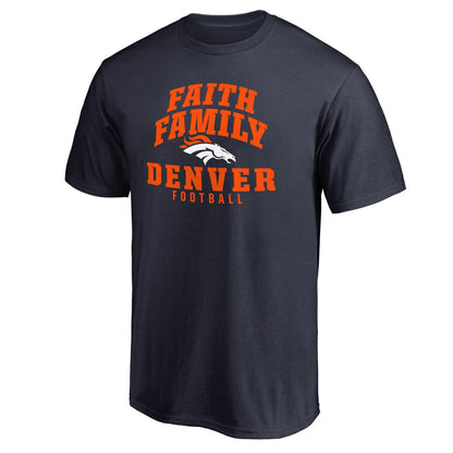 Denver Broncos Faith Family T-Shirt - Navy outlet