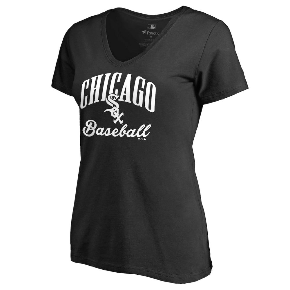 Chicago White Sox Women's Victory Script T-Shirt - Black