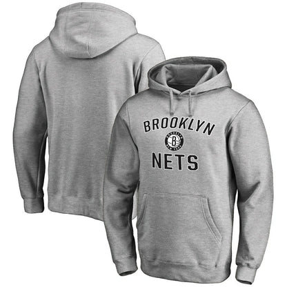 Brooklyn Nets Victory Arch Pullover Hoodie - Ash online
