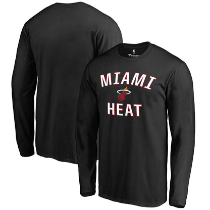 Miami Heat Victory Arch Long Sleeve T-Shirt - Black sale
