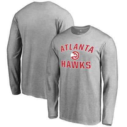 Atlanta Hawks Victory Arch Long Sleeve T-Shirt - Ash on sale