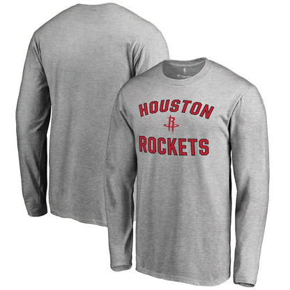 Houston Rockets Victory Arch Long Sleeve T-Shirt - Ash shop